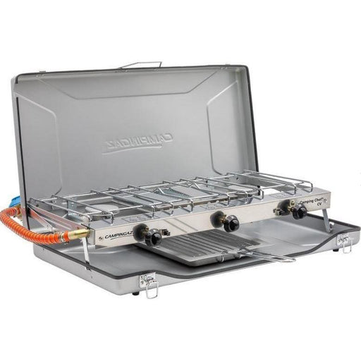 Campingaz Double Burner and Grill Chef Folding CV Stove 2000038746 Campingaz  - Dynamic Drive