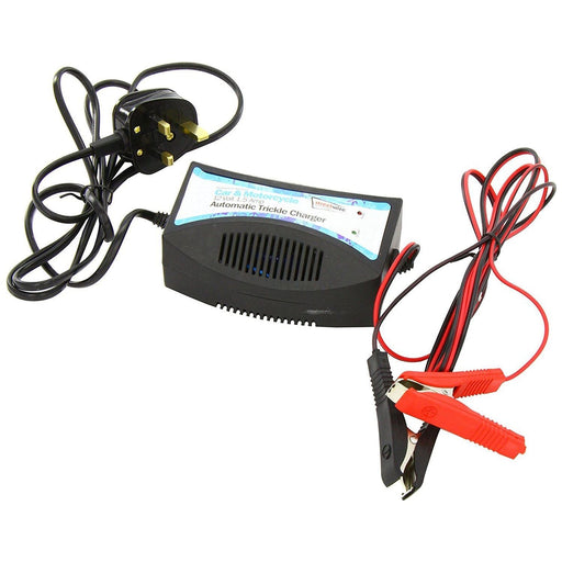 Car 12v battery charger trickle charge for STORAGE automatic cut out DEEP cycle UK Camping And Leisure