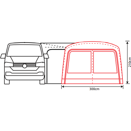 Outdoor Revolution Cayman PC Zip On Porch Door Outdoor Revolution  - Dynamic Drive