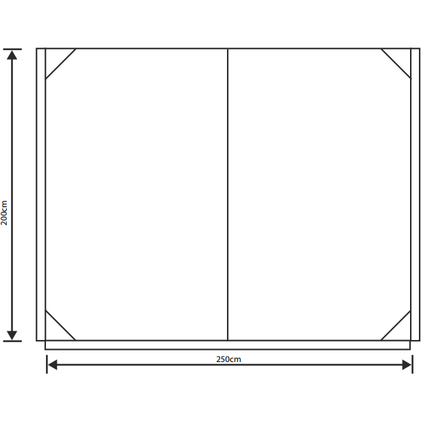 Outdoor Revolution Cayman Canopy Side Panels with Support Bars