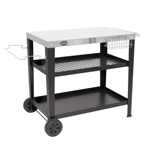 Dellonda Plancha Trolley with Utensil Holder - Stainless Steel Top Dellonda  - Dynamic Drive