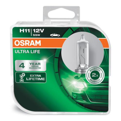 Osram H11 Ultra Life Bulbs 55w (711) Long Life Headlight Foglight 64211ULT-HCB Osram  - Dynamic Drive