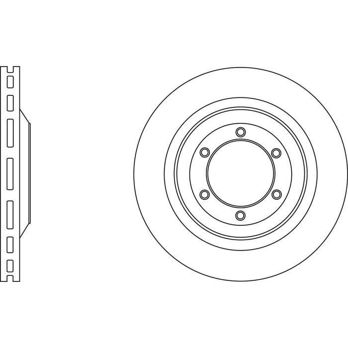 Genuine APEC Front Brake Discs & Pads Set Vented for Isuzu Rodeo