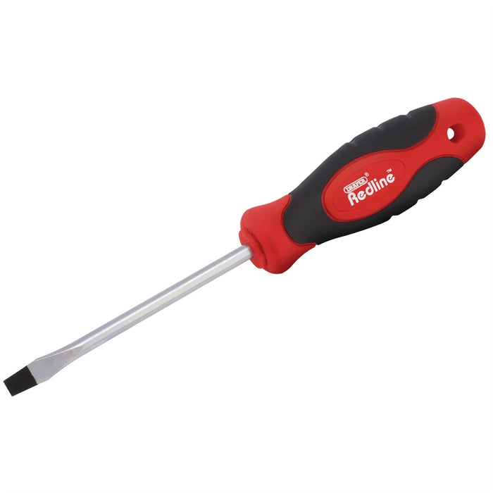 Draper Plain Slot Soft Grip Screwdriver, 6 x 100mm 68010 Draper  - Dynamic Drive