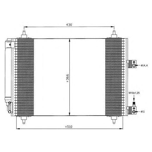 NRF Condenser 35443 NRF  - Dynamic Drive