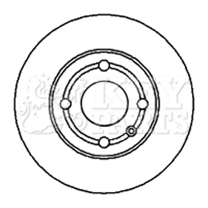 Genuine Key Parts KBD4225 Brake Disc Pair (Rear)