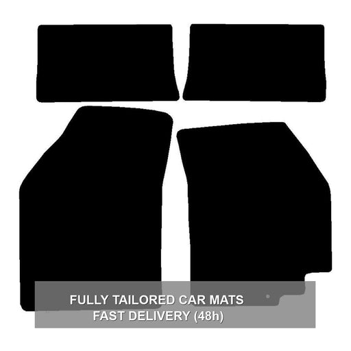 Fully Tailored Black Rubber Car Mats for Suzuki Alto 09> Set of 4 With 1 Clips UKB4C  - Dynamic Drive