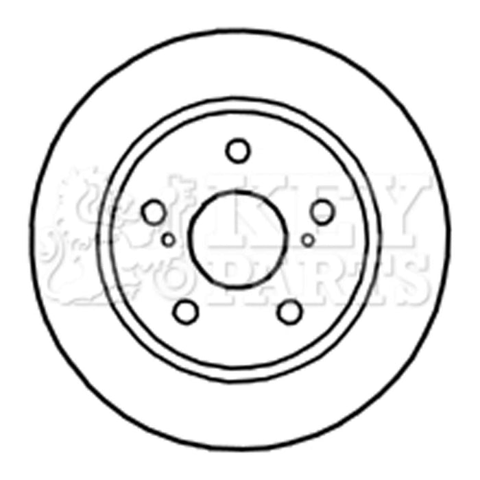 Genuine Key Parts KBD4664 Brake Disc Pair (Rear)