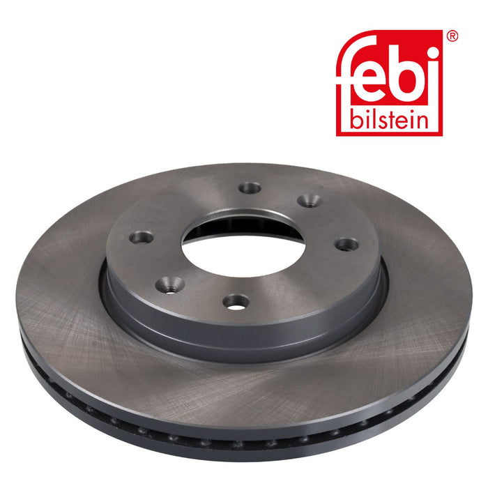 Genuine FEBI Front Brake Discs & Pads Set Vented for Hyundai Elantra