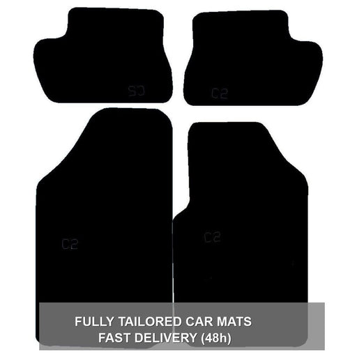 Fully Tailored Black Carpet Car Mats for Citroen C2 Set of 4 UKB4C  - Dynamic Drive