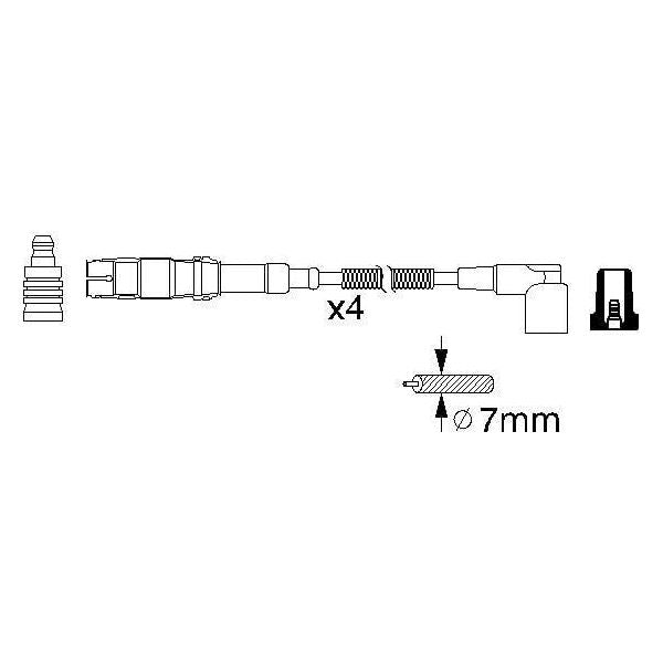 Genuine Bosch Ignition Lead B310 fits BMW 3 318i SE - 1.9 - 97-01 0986356310