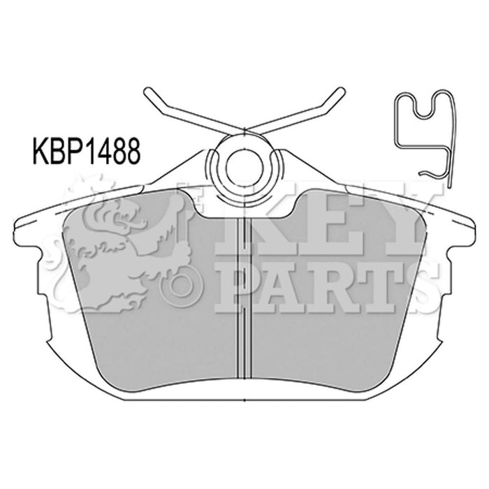 Genuine Key Parts KBP1488 Rear Brake Pads (Lucas-Girling)