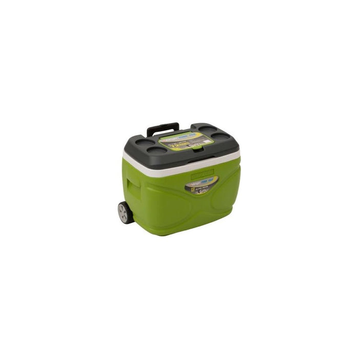 Vango Pinnacle Wheelie 30L 72H Cool Box Green Picnic Camping Food Drink Cooler Vango  - Dynamic Drive