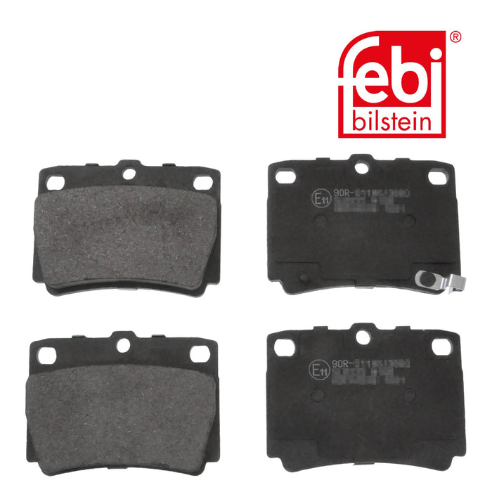 FEBI Rear Brake Discs & Pads Set Solid for Mitsubishi Challenger / Shogun Sport Febi Bilstein  - Dynamic Drive