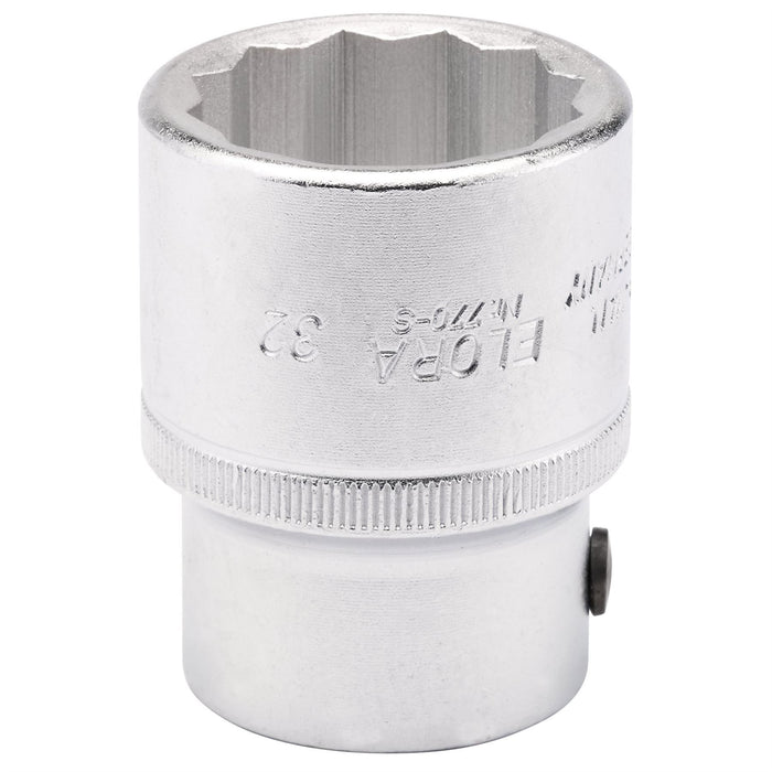 Draper Elora Bi-Hexagon Socket, 3/4" Sq. Dr., 32mm 00773