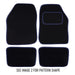 Fully Tailored Navy Blue Trim Carpet Mats fits Mercedes Slk 11> 2 Pce Set of 2 + 4 Clips UKB4C  - Dynamic Drive