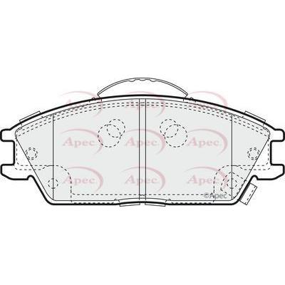 Apec Brake Pads Front Fits Hyundai Accent Getz