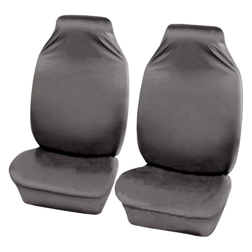 Sakura Car Seat Covers Defender - Front Pair - Grey Sakura  - Dynamic Drive