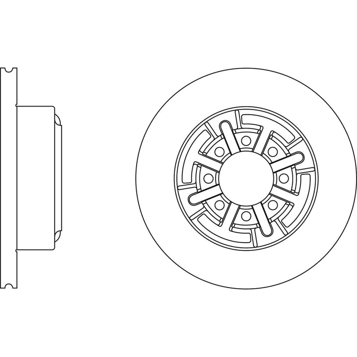 Genuine APEC Front Brake Discs & Pads Set Solid for Iveco Daily