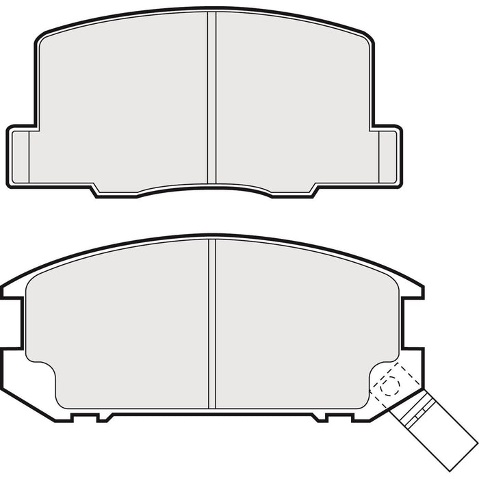 Genuine APEC Rear Brake Disc & Pads Set Vented for Toyota MR2