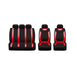 Red & Black Steering Wheel & Seat Cover set for Mini Cooper S All Years UKB4C  - Dynamic Drive