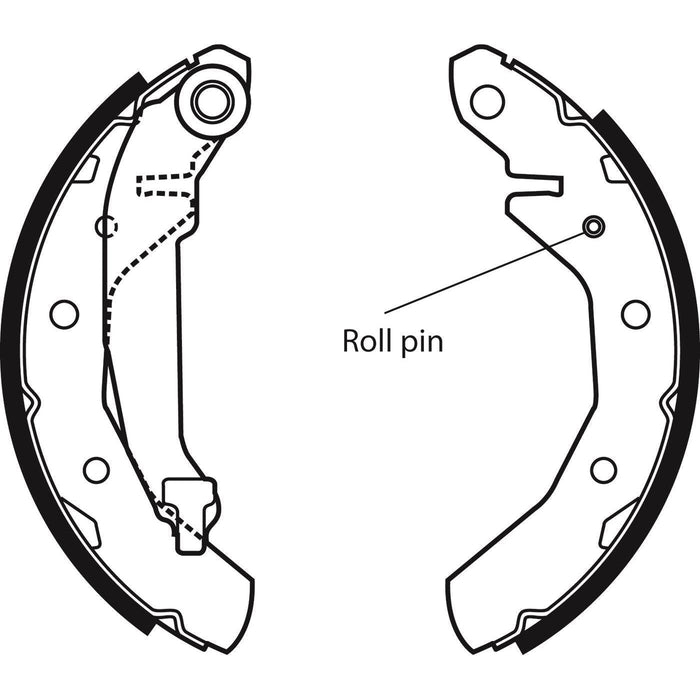 Apec Brake Shoe Rear Fits Chevrolet Matiz Daewoo Proton Savvy