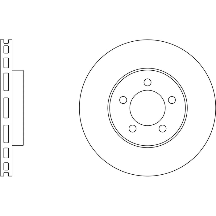 Apec Brake Disc Front Fits Ford Maverick Mazda Tribute