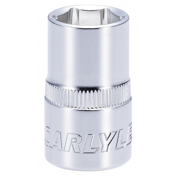 Carlyle Hand Tools Socket - Shallow - Metric Standard - 1/2in. Dr - 15 mm