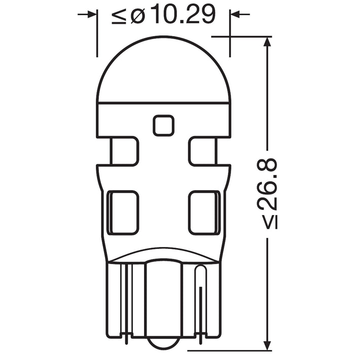 OSRAM LEDriving® SL, W5W, Red, LED signal lamps, Off-road only, non ECE Osram  - Dynamic Drive