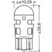 OSRAM LEDriving® SL, W5W, Red, LED signal lamps, Off-road only, non ECE Osram  - Dynamic Drive