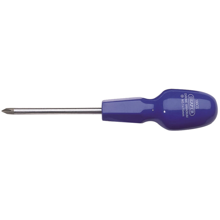 Draper Cross Slot Cabinet Pattern Screwdriver, No.1 x 75mm (Sold Loose) 19504 Draper  - Dynamic Drive