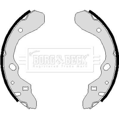 Genuine Borg & Beck Brake Shoes fits Mazda BBS6112 Borg & Beck  - Dynamic Drive