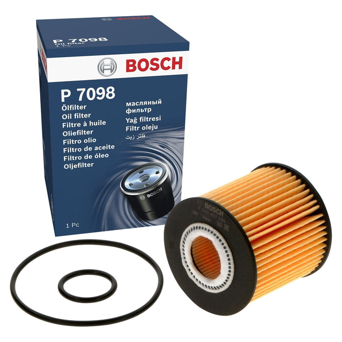 Bosch Car Oil Filter P7098 fits Lexus NX 300h VVTi Hybrid - 2.5 - 18- F026407098