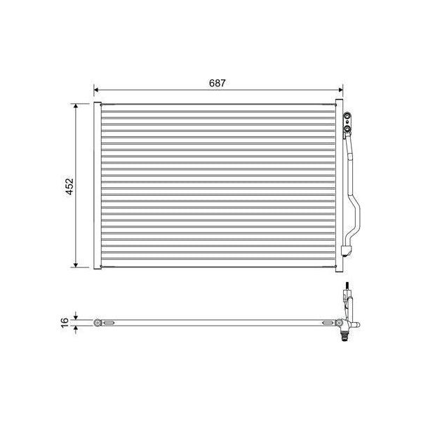 Valeo Air Conditioning Condenser 822643 Automotive Part fits Mercedes S Class Valeo  - Dynamic Drive