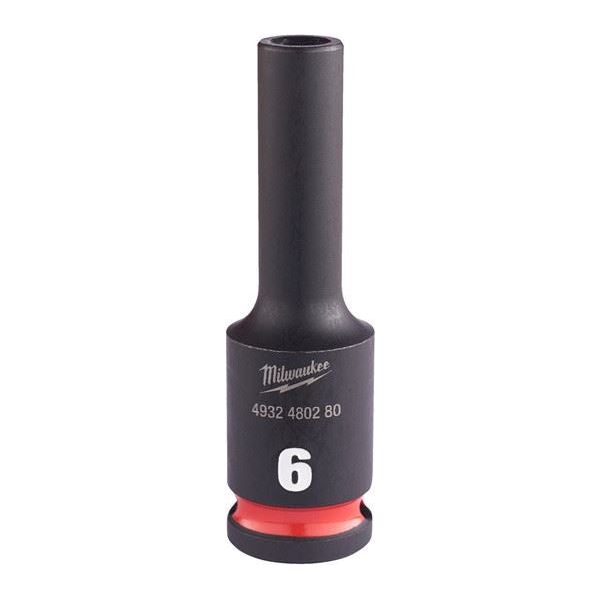 Milwaukee 6Mm 3/8 Impact Socket Deep-1Pc New 4932480280 Milwaukee  - Dynamic Drive