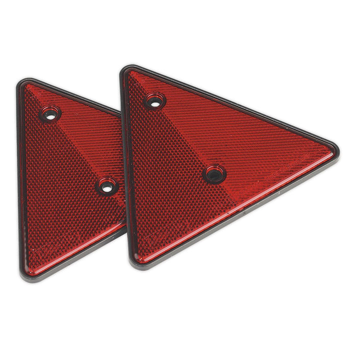 Sealey Rear Reflective Red Triangle Pack of 2 TB17