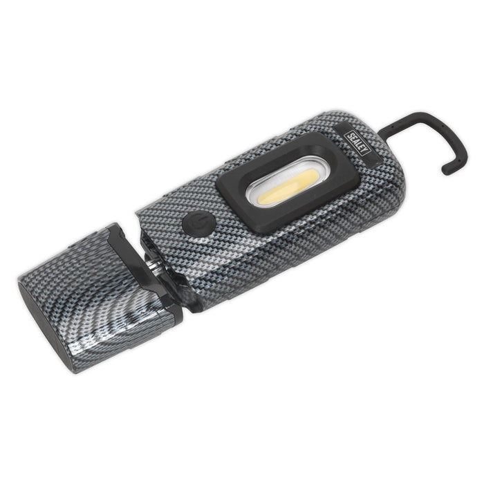 Sealey Rechargeable 360 Inspection Light 3W COB & 1W SMD LED Carbon Fibre Effect Sealey  - Dynamic Drive