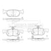 Genuine Borg & Beck Brake Pads fits 3 1118 BBP2897 Borg & Beck  - Dynamic Drive