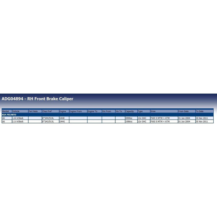 Blue Print ADG04894 Brake Caliper