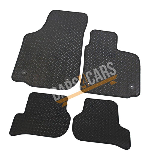 Tailored Rubber Mats for Seat Leon 09-13 + Clips 2009 2010 2011 2012 2013 UKB4C  - Dynamic Drive