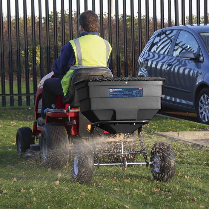 Broadcast Spreader 80Kg Tow Behind Sealey  - Dynamic Drive