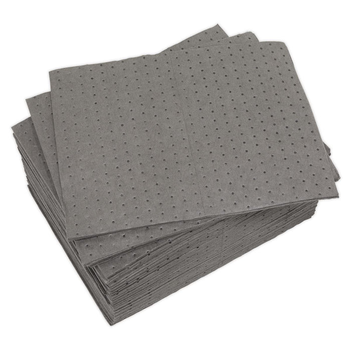 Sealey Spill Absorbent Pad Pack of 100 SAP01