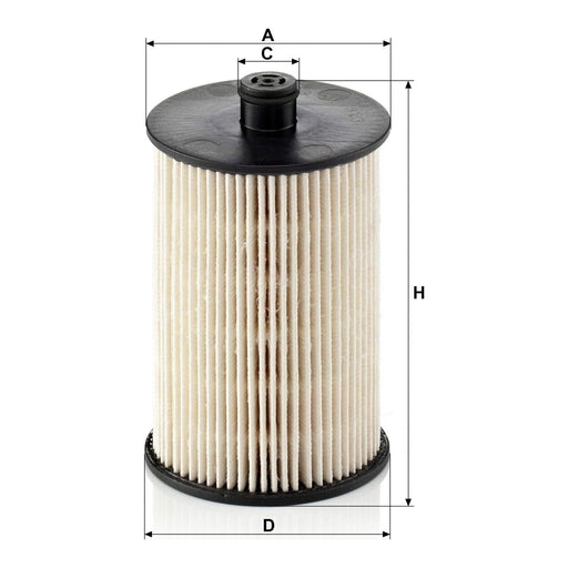 Genuine Mann Fuel Filter for Volvo S60/XC70/XC90 2.4 D5 01- PU823X Mann & Hummel  - Dynamic Drive