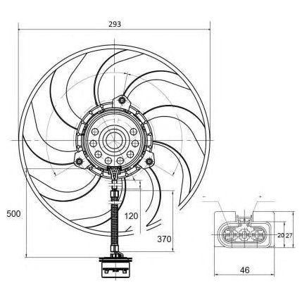 NRF Radiator Fan 47373 NRF  - Dynamic Drive