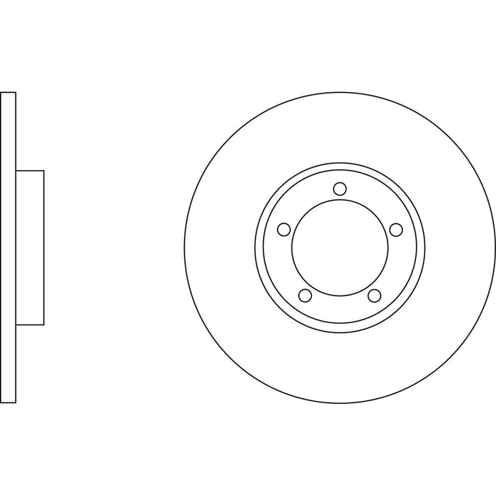 Apec Brake Disc Front Fits Mcw Metrocab