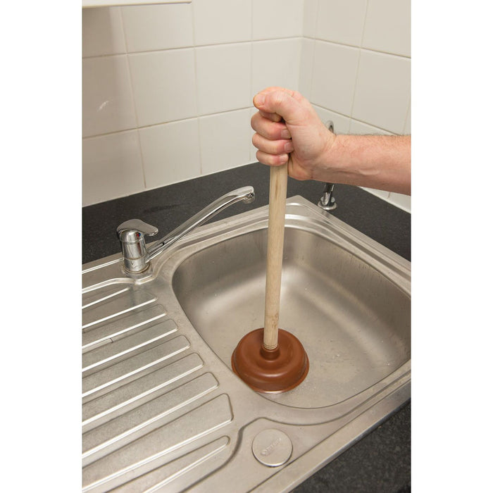 Silverline Sink Plunger 140 x 24mm