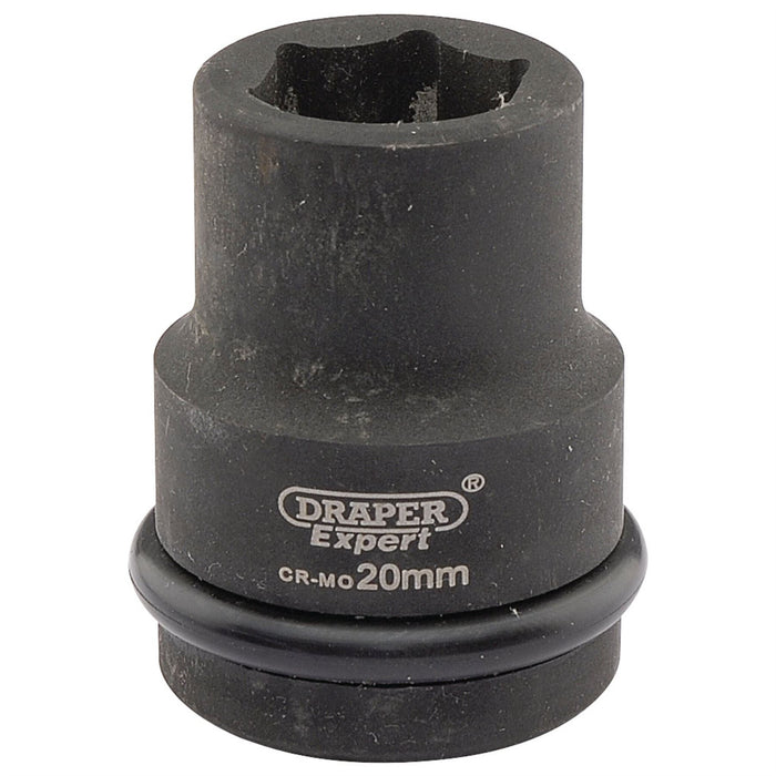 Draper Expert HI-TORQ 6 Point Impact Socket, 3/4" Sq. Dr., 20mm