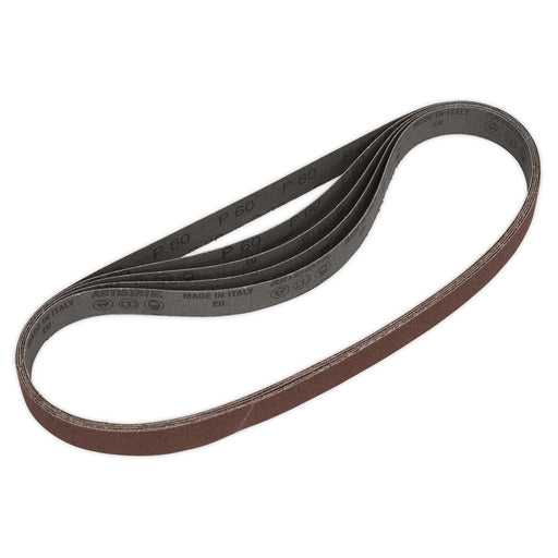 Sealey Sanding Belt 25 x 762mm 60Grit Pack of 5 SB0020 Sealey  - Dynamic Drive