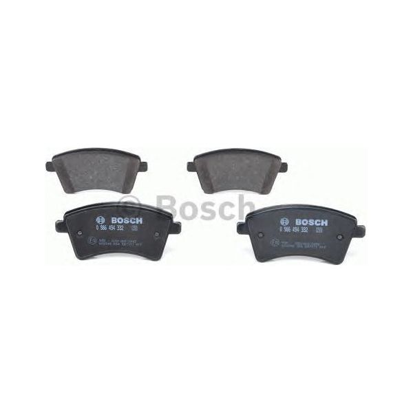 Bosch Brake Pad Set Bp1222 fits Mercedes-Benz Citan 109D CDi|CDi BlueEFFICIENCY