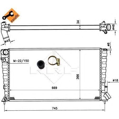 NRF Radiator 509510